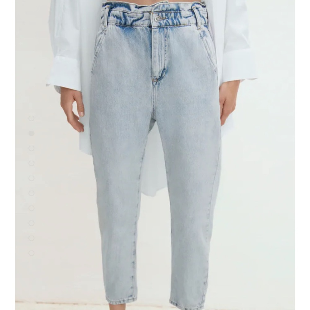 Zara Paperbag Baggy Jeans